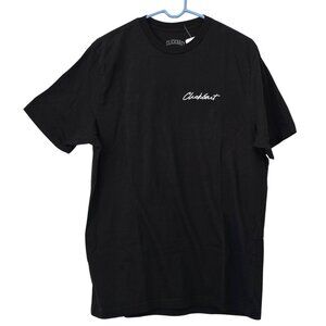 Fanjoy Men's Black Short Sleeve Tee T-Shirt Embroidered "Clickbait" Size XL